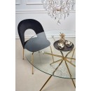 Стол обеденный HALMAR RONDO прозрачный/золотой 110